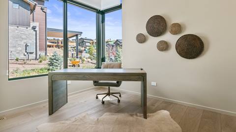 SkyRidge 1585 desk by windows