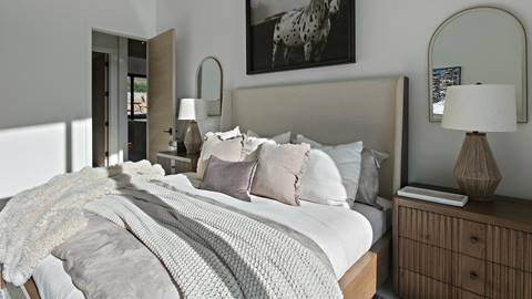 Bedroom in Deer Valley's luxury lodging property, SkyRidge 1643.