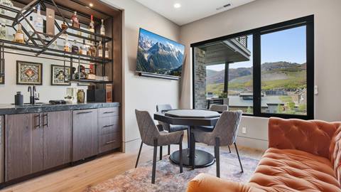 Game room in Deer Valley's luxury lodging property SkyRidge 1708.