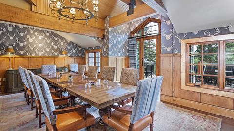 Stag Lodge dining table