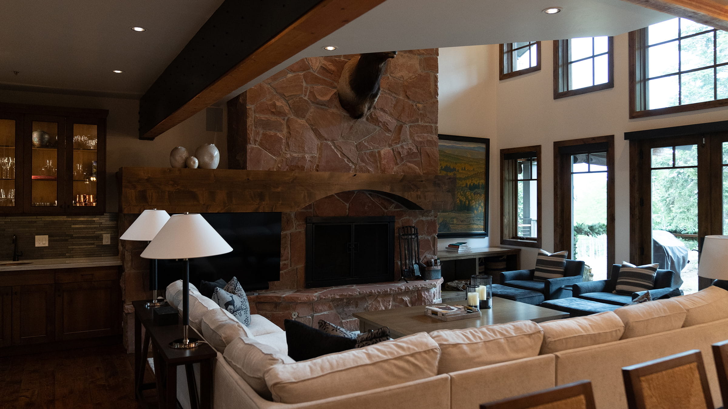 Common Area Living Room at the Stag Lodge