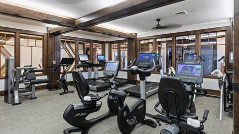 Tower Club Residences common space fitness room