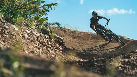 Guest mountain biking at Deer Valley