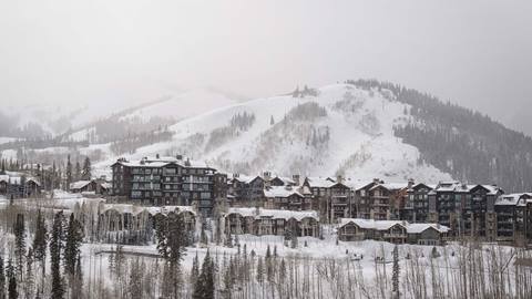 Deer Valley's Empire Pass Area in the winter.