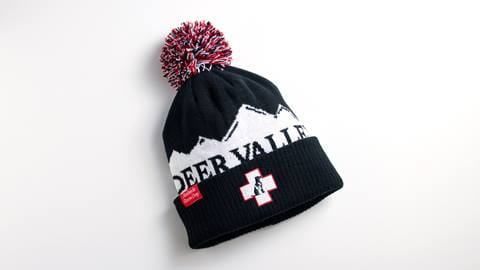 Deer Valley avalanche dog beanie