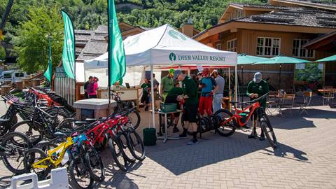 Deer Valley mountain bike rental dispatch.
