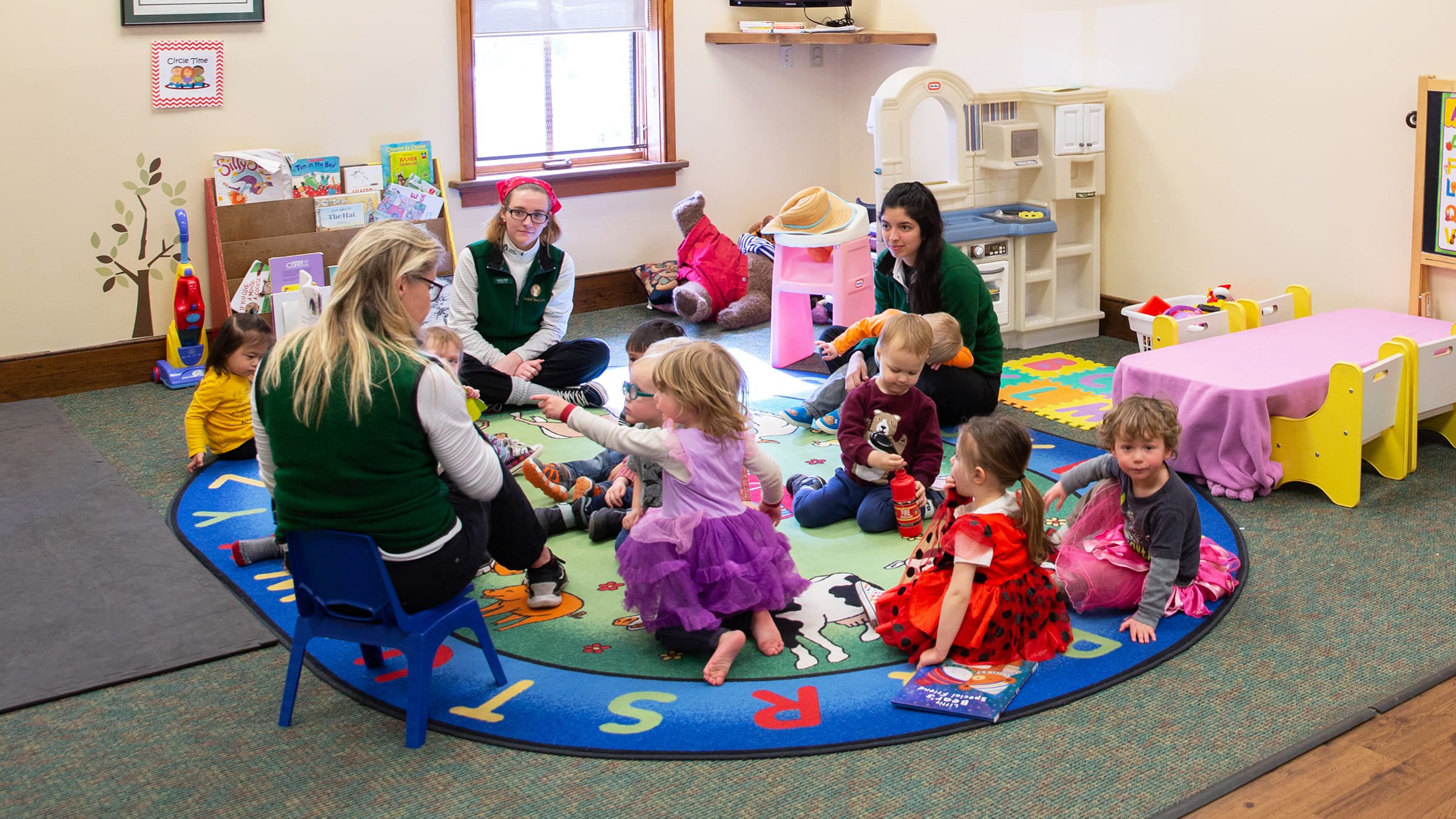 Classroom circle time with children