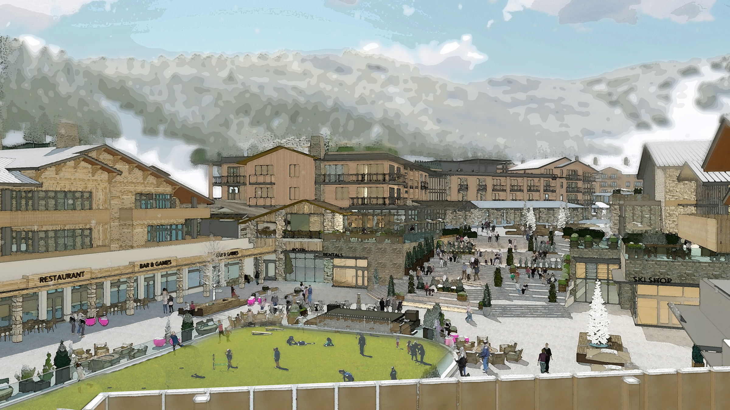Snow Park Development Rendering