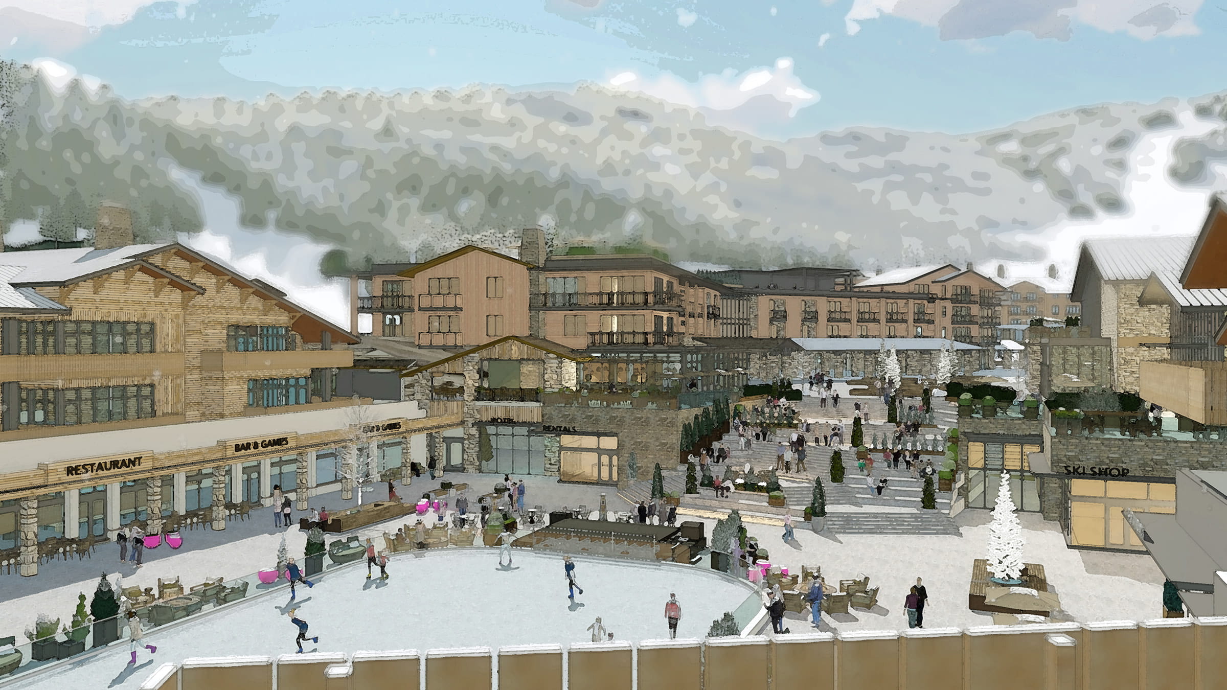 Snow Park Development Rendering