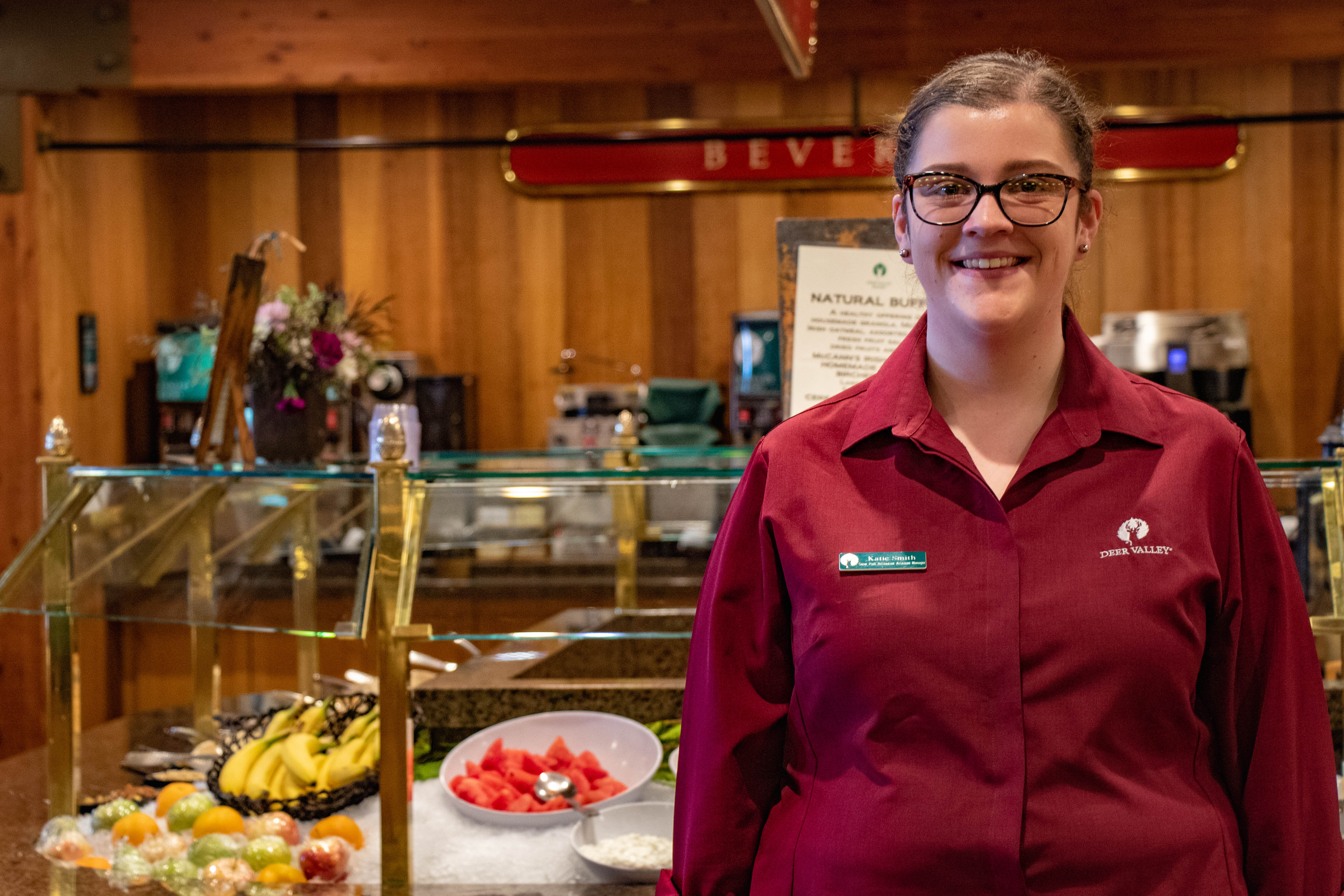 A Deer Valley Restaurant Attendant