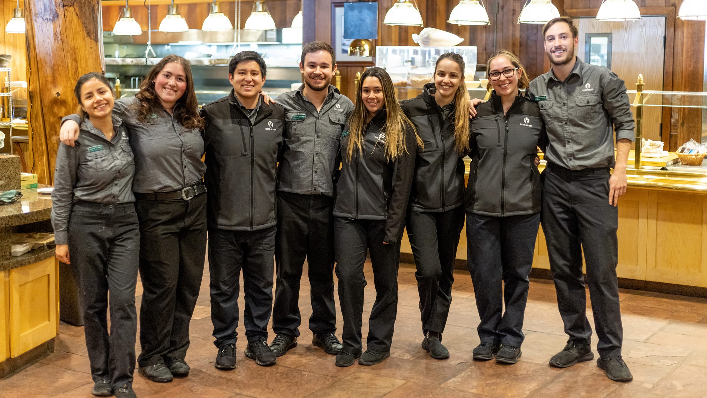 Deer Valley Food and Beverage Team smiling for a photo