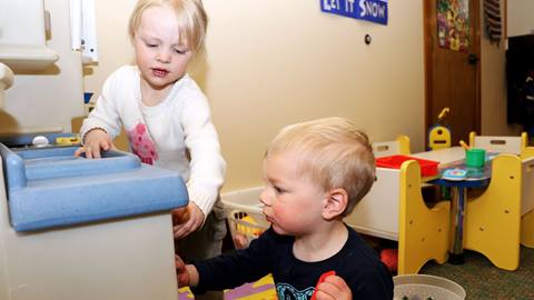 Little Kids Playing at Daycare