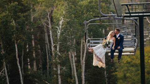 A family of four hiking at Deer Valley Resort