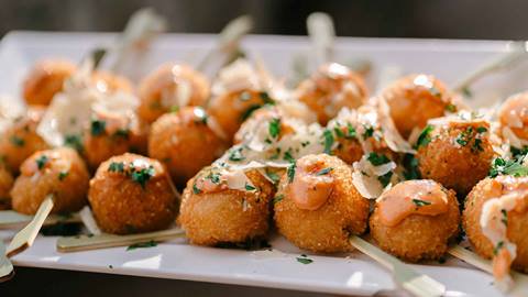 Appetizer at Deer Valley wedding