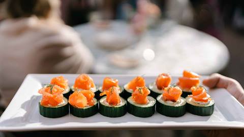 Appetizer at Deer Valley wedding