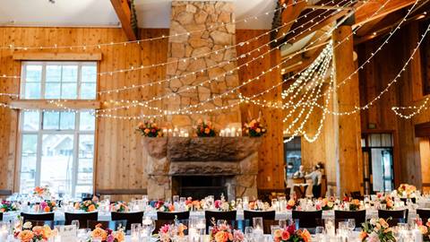 Deer Valley wedding reception in Empire Canyon Lodge