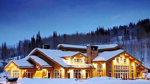 Empire Canyon Lodge winter exterior