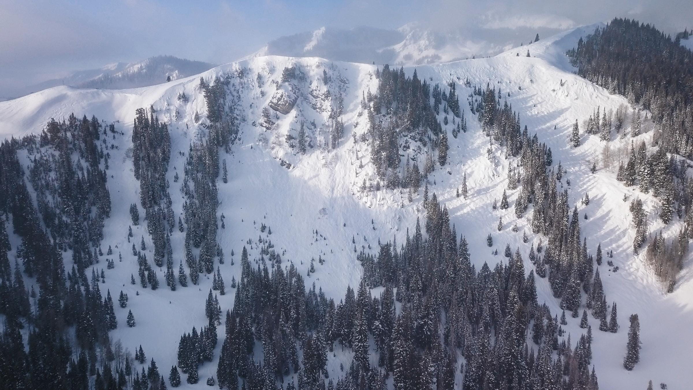 Chutes at Deer Valley in the winter