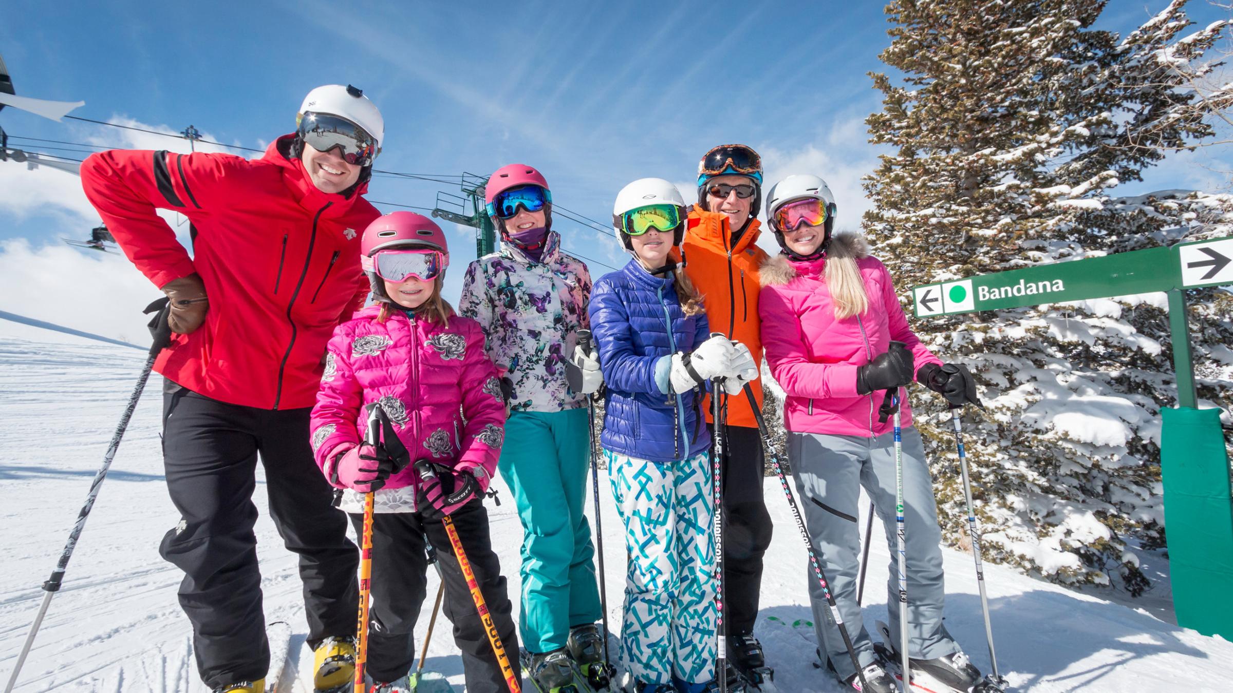 Multi-Generational Family Skiing