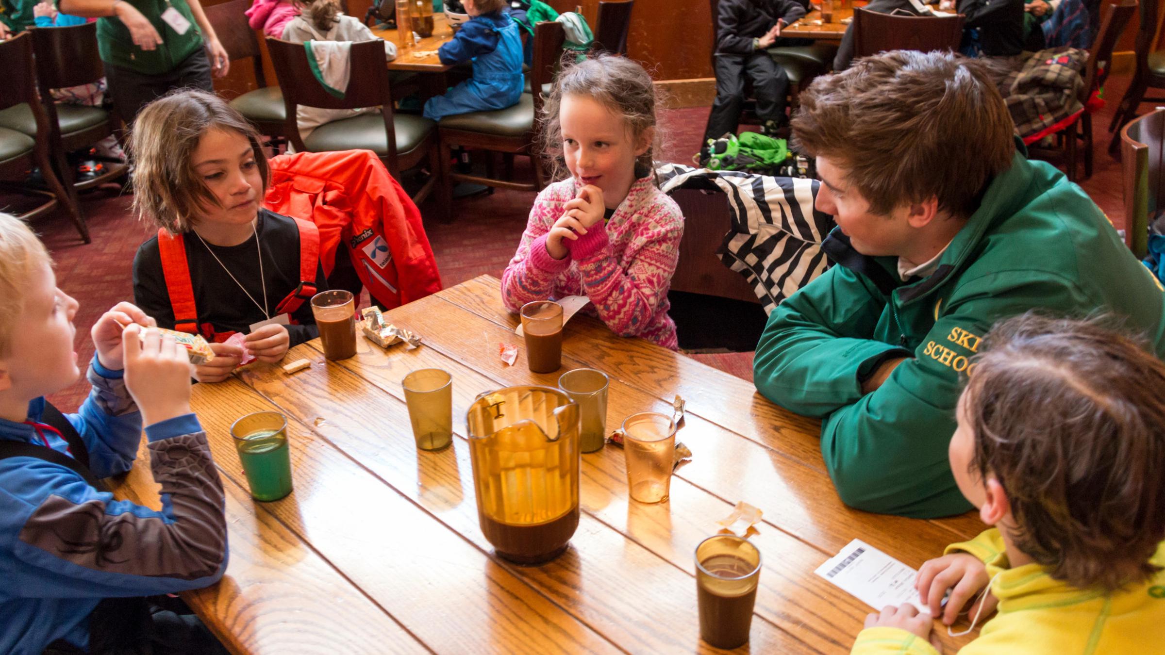 Hot chocolate break at Deer Valley