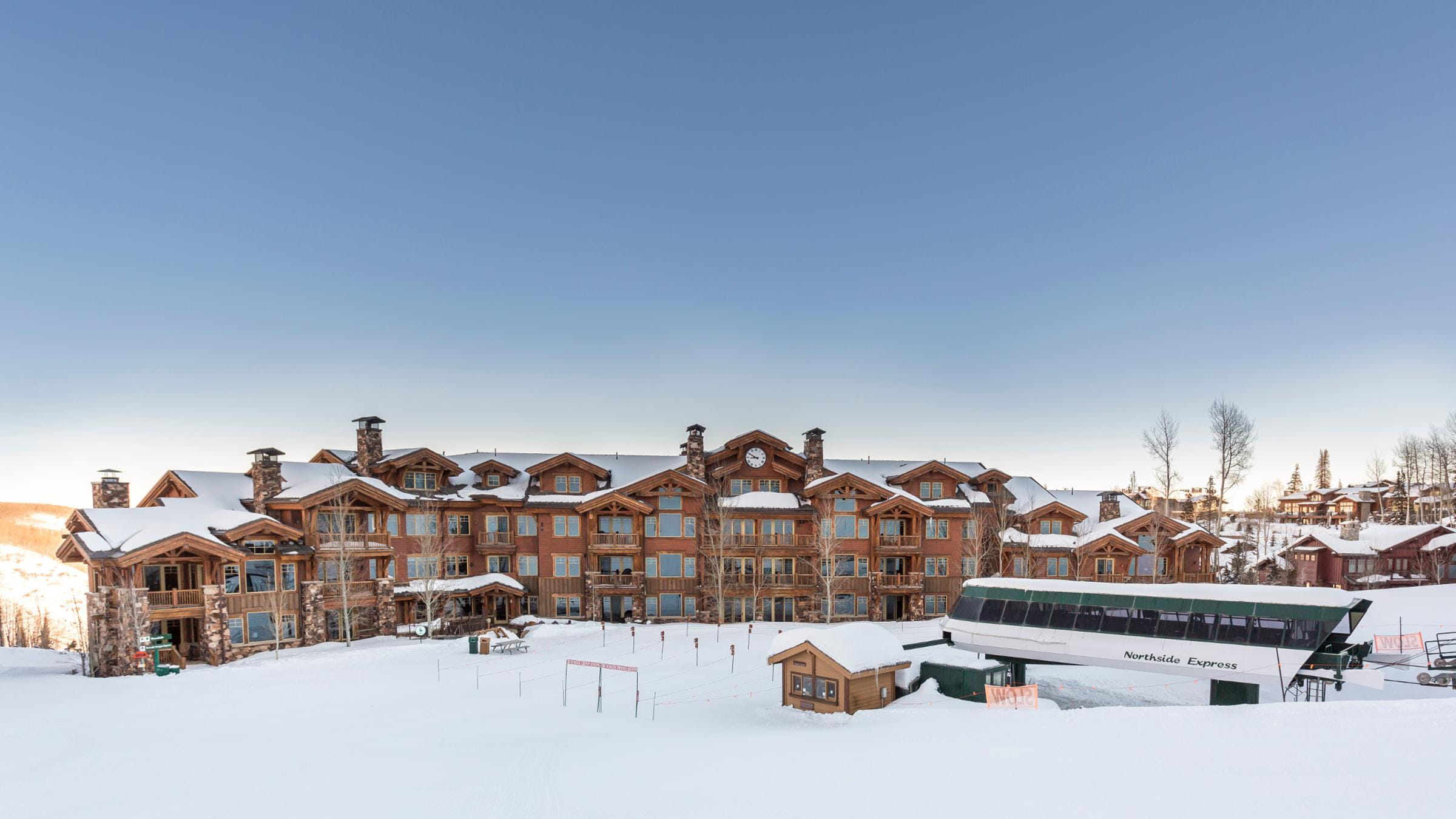The Grand Lodge luxury slopeside condo rentals in Park City Utah 