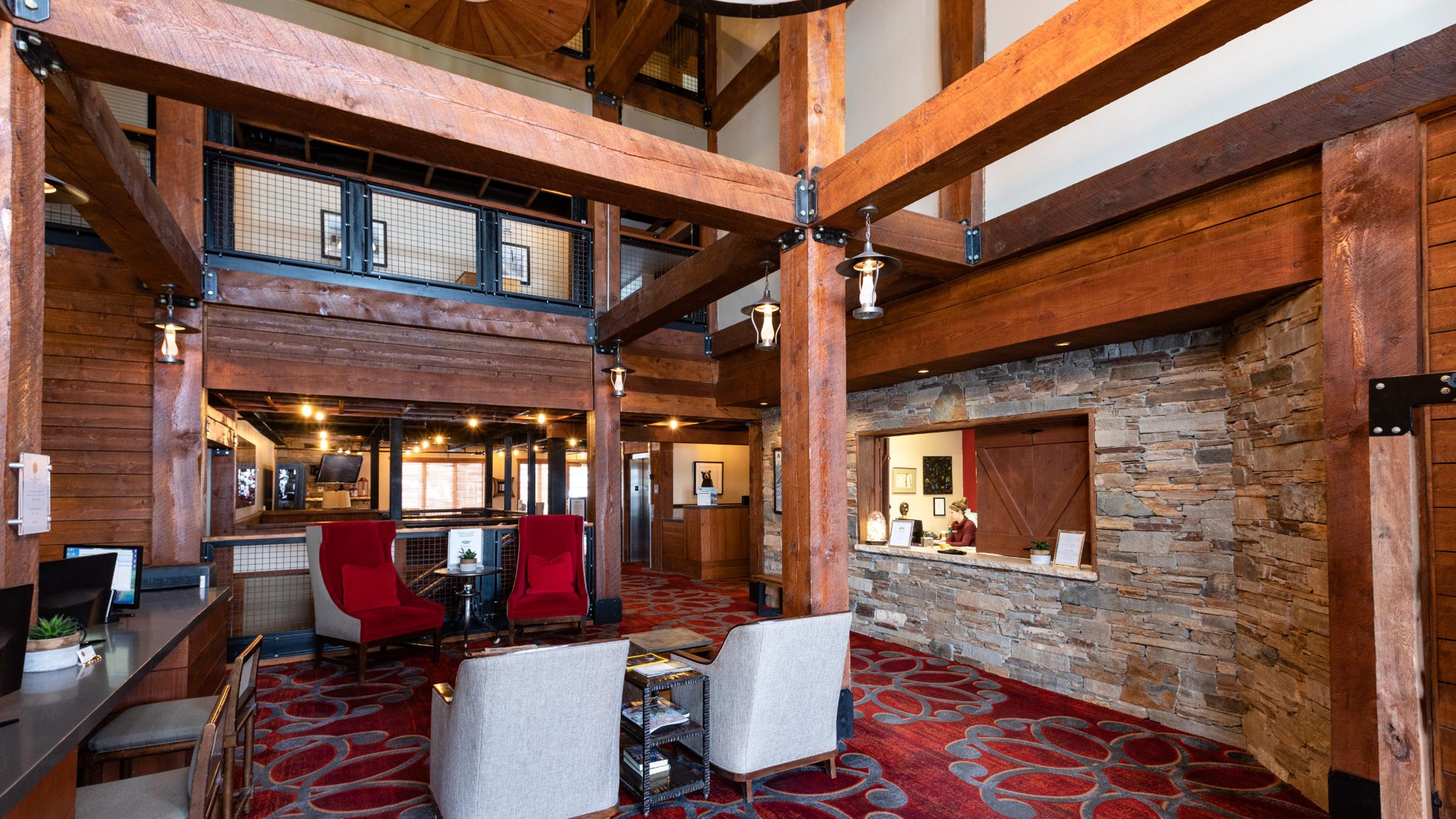 Silver Baron Lodge lobby