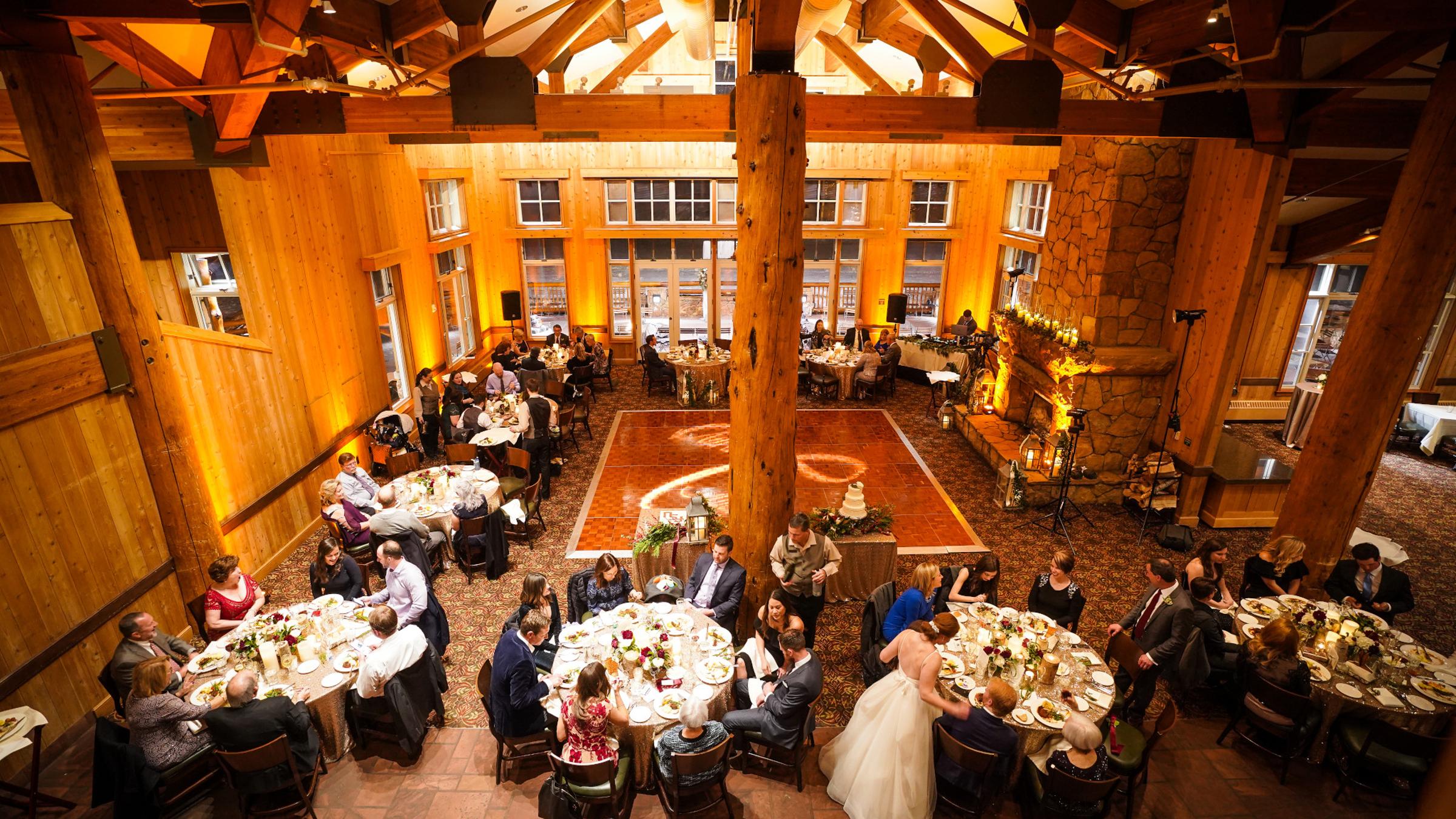 Wedding reception at Empire Canyon Lodge