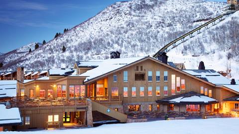 Snow Park Lodge winter exterior
