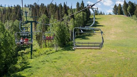 Deer Valley chairlift in the summer