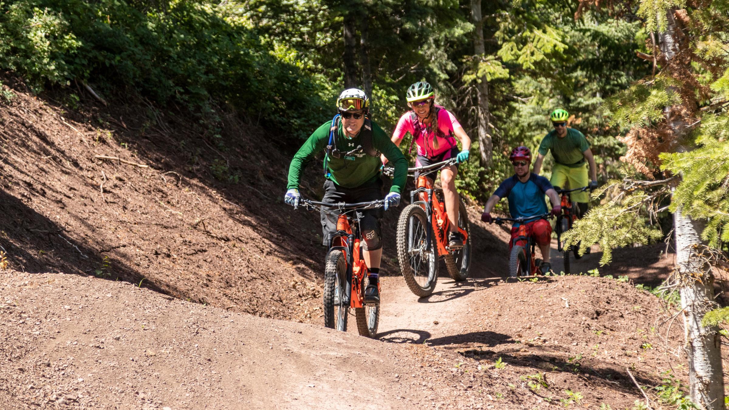 Mountain bike lessons at Deer Valley bike park