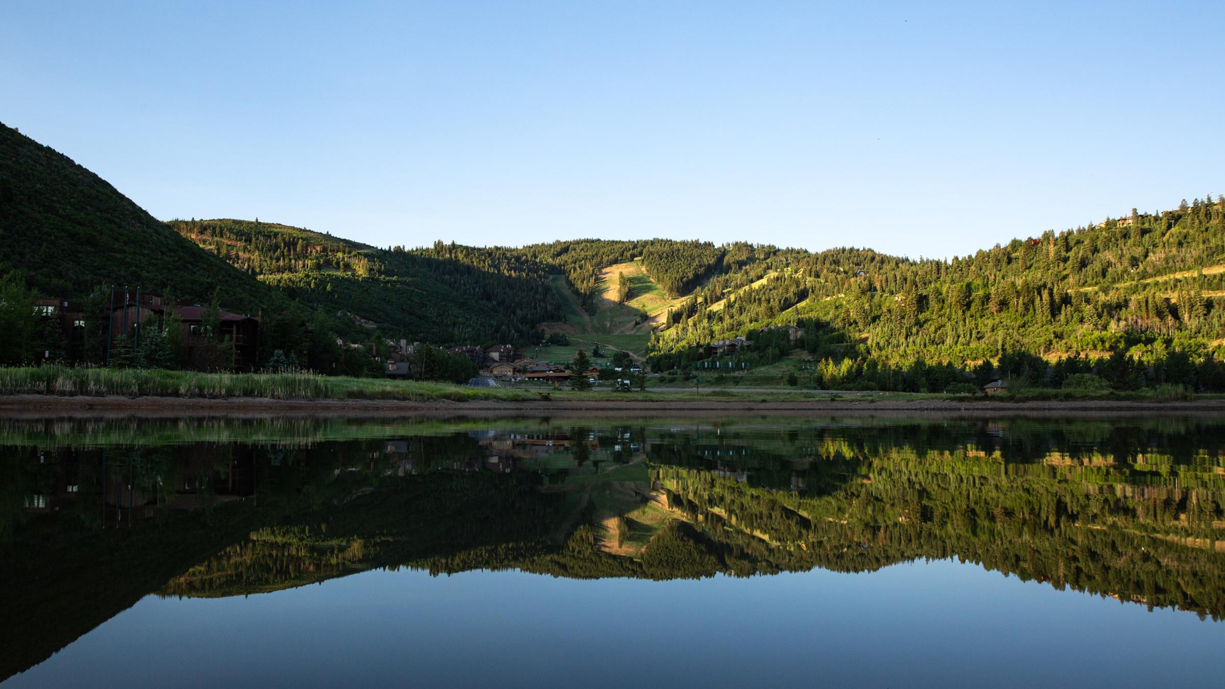 Snow Park base area in the summer time