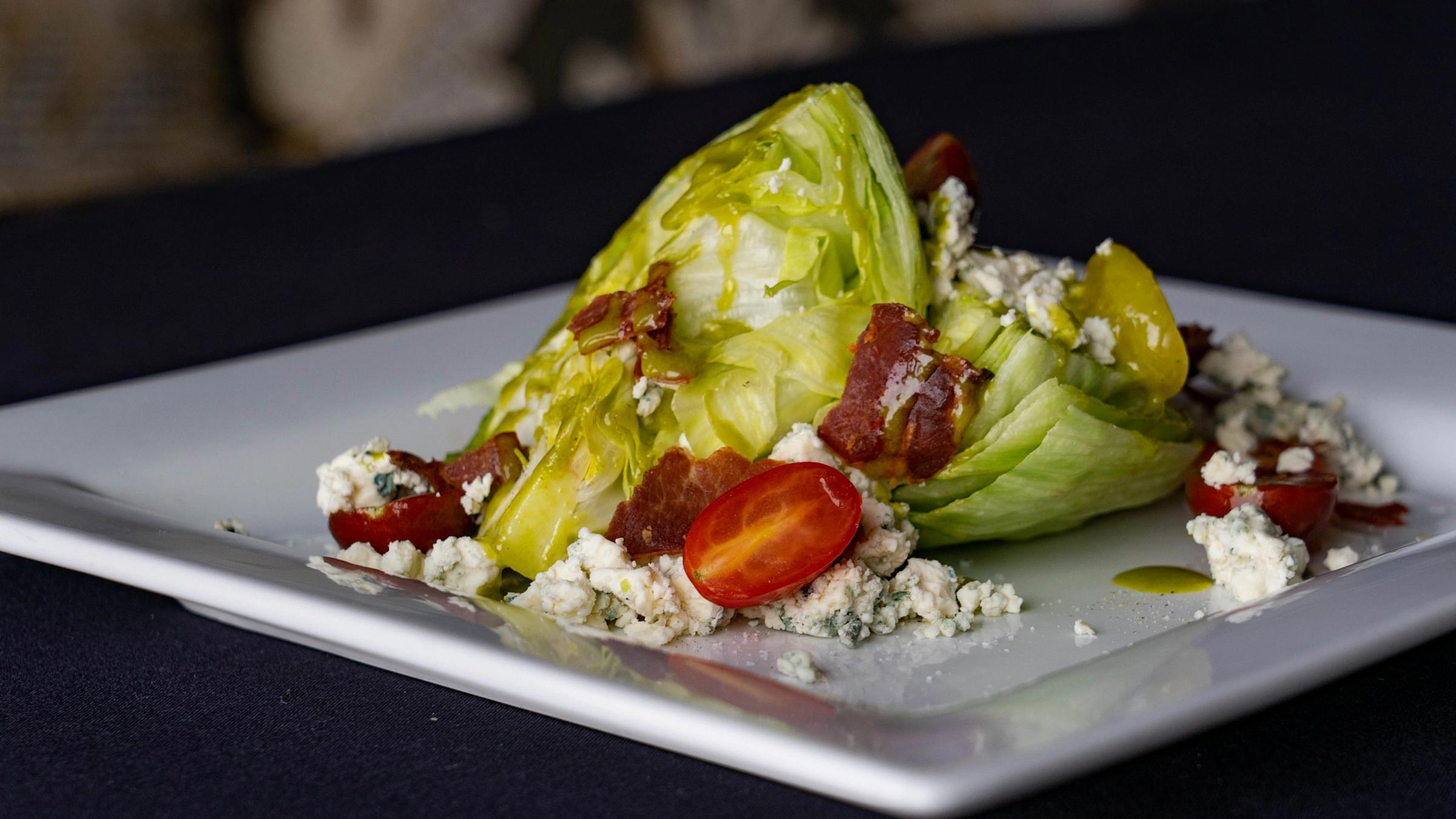 Plated salad from The Brass Tag
