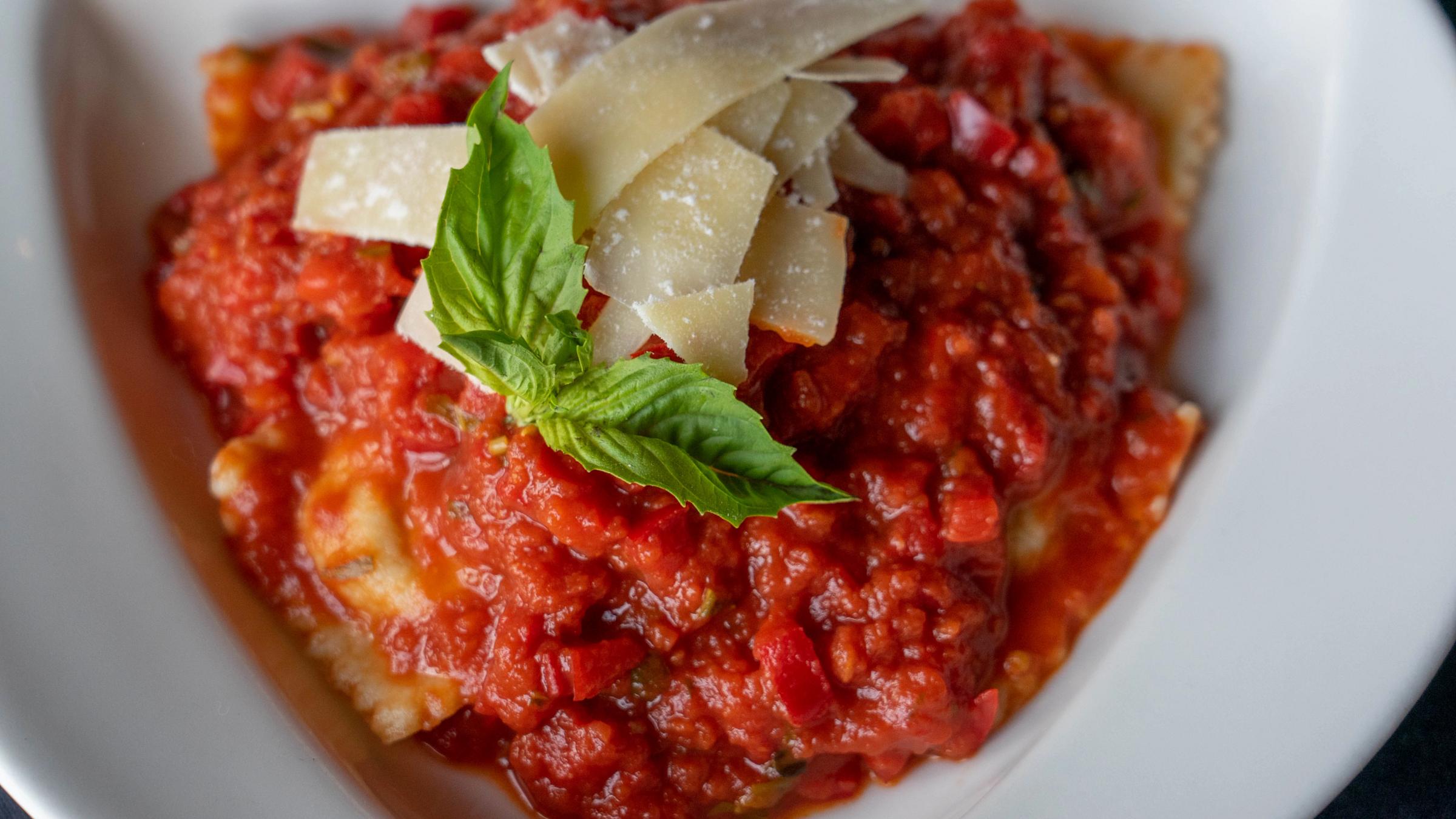 Pasta entrée from The Brass Tag