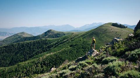 Summer Scenic female hiker