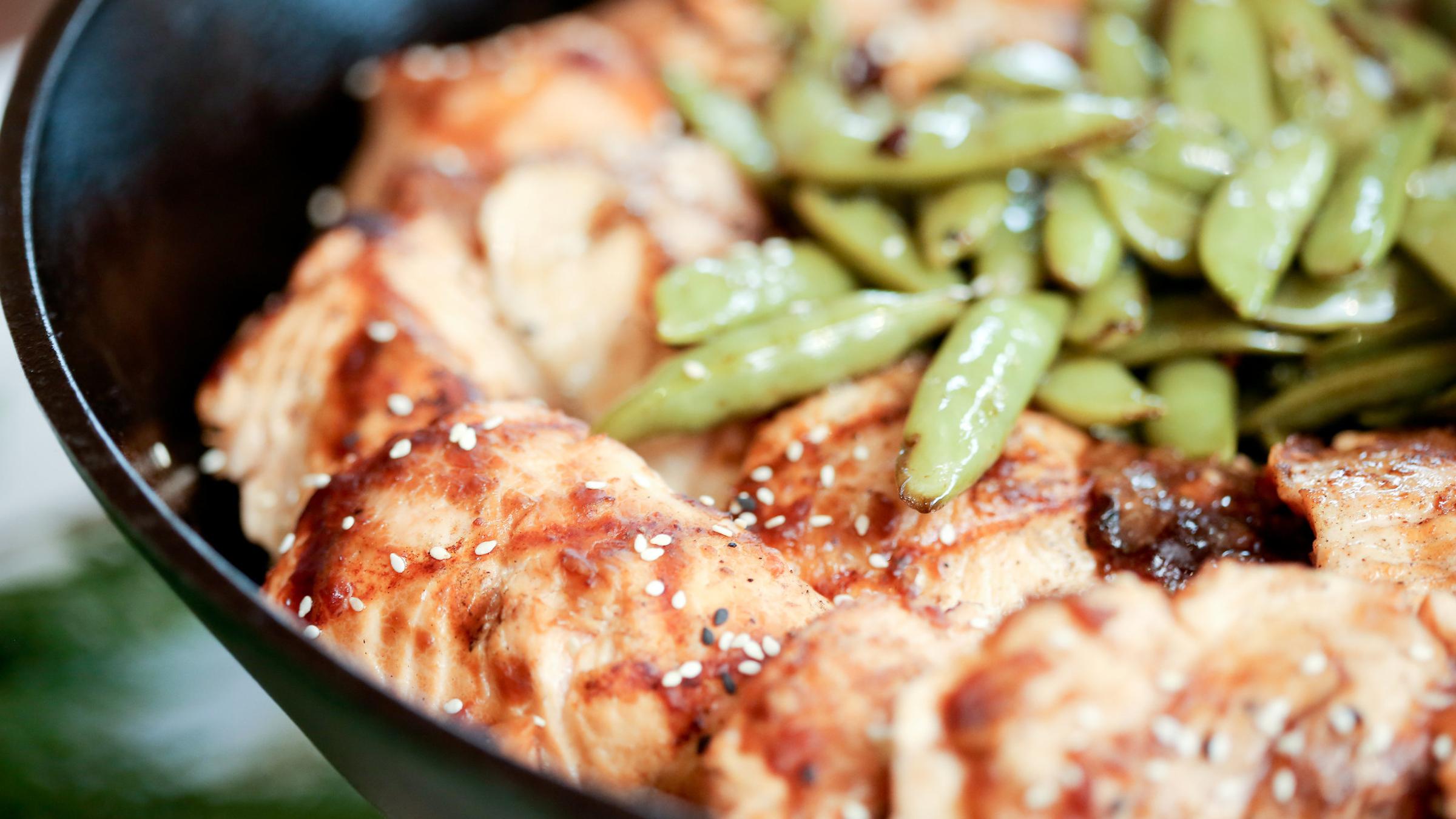 Chicken and green beans from Deer Valley Resort