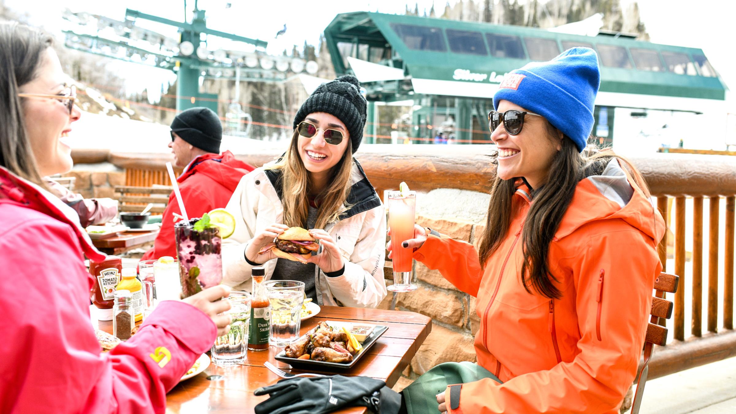Guests on the deck at Royal Street Cafe