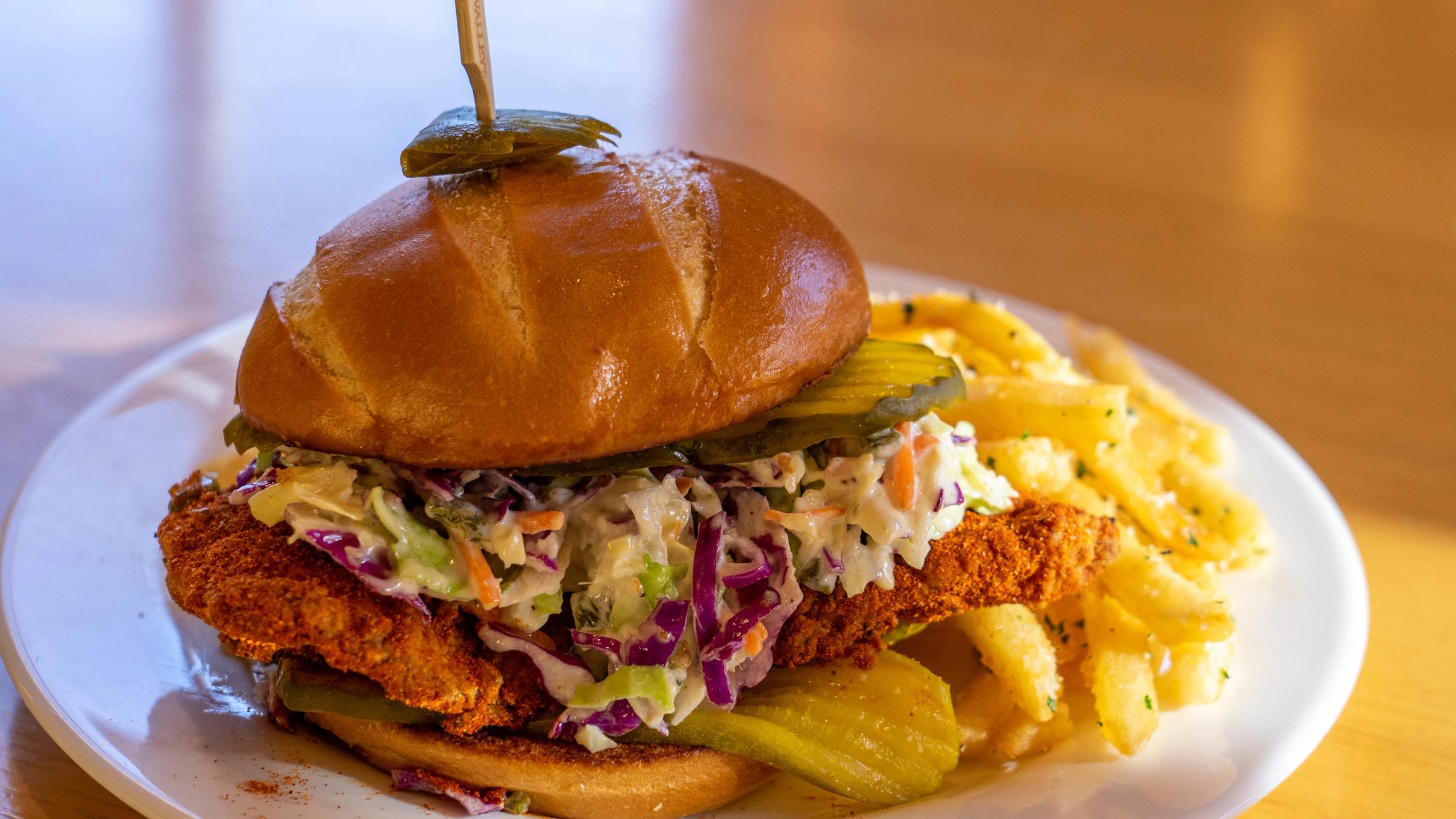 Chicken sandwich from Royal Street Express