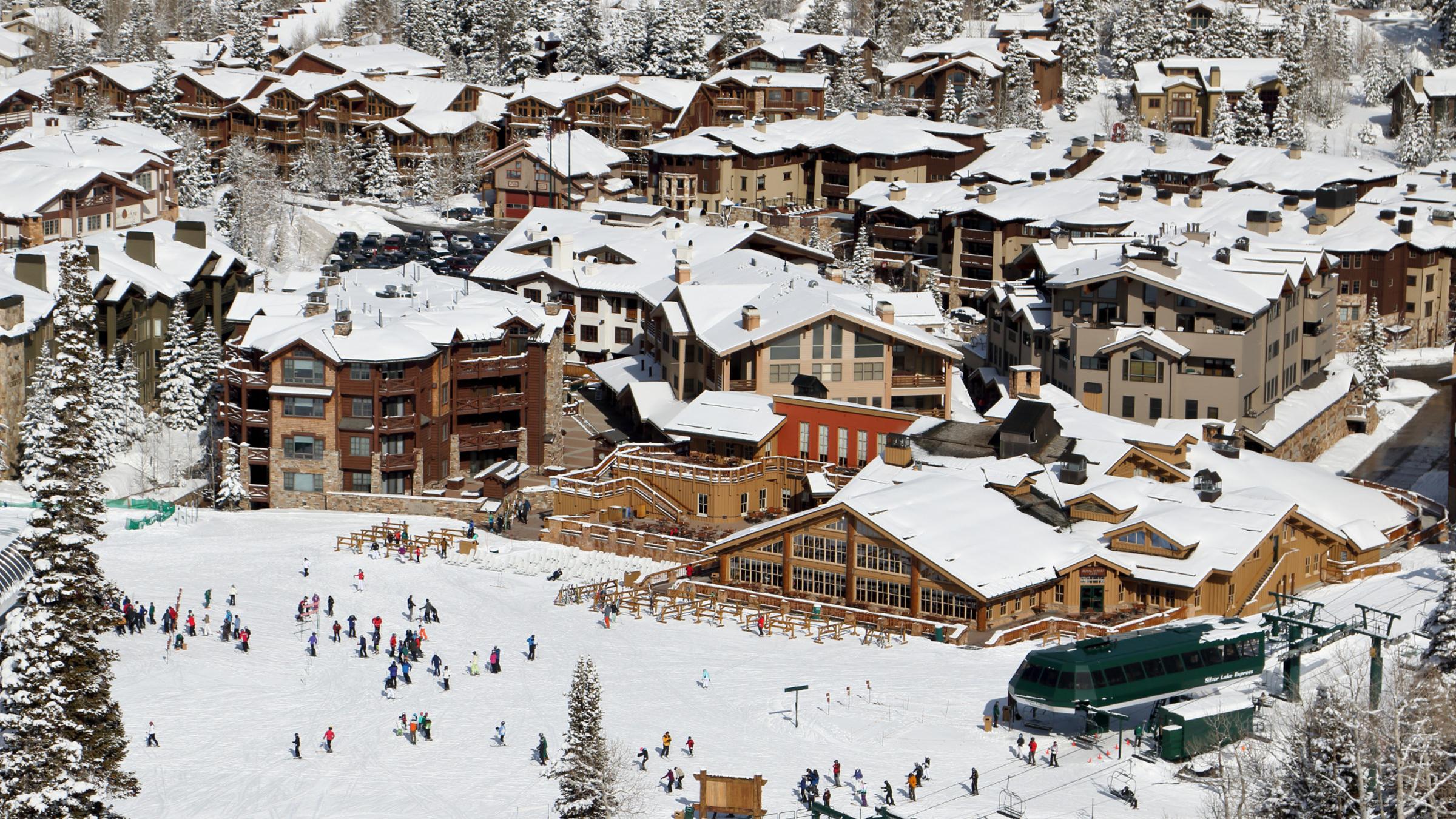 Aerial view of Silver Lake Lodge