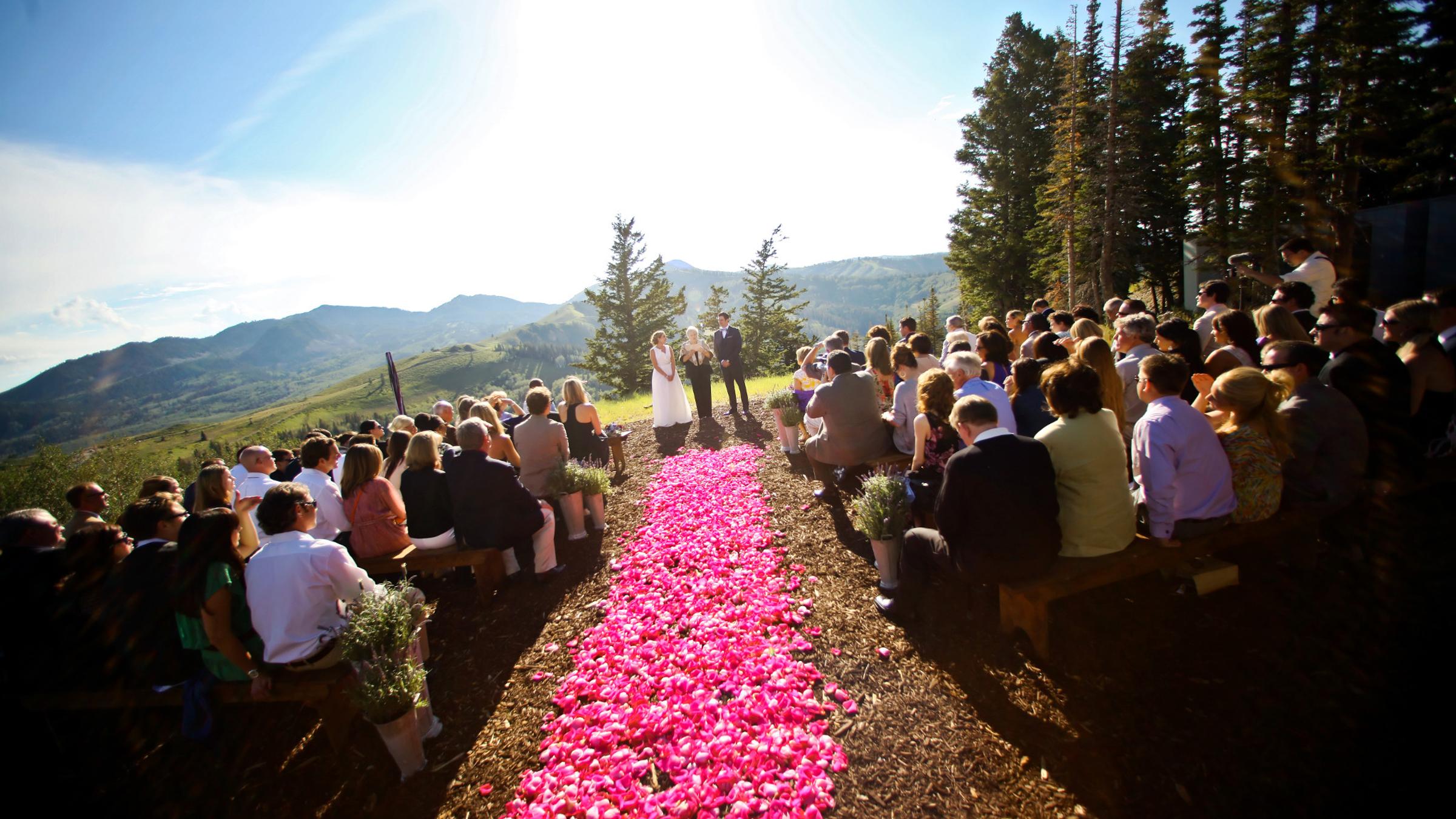Wedding ceremony at Deer Valley Resort