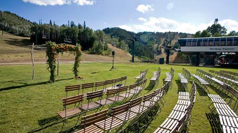 Wedding setups, Silver Lake Lodge