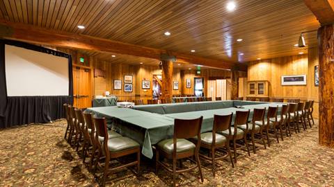 2002 Room in Snow Park Lodge set up for meetings and events