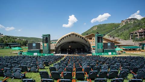 Snow Park Outdoor Amphitheater set up