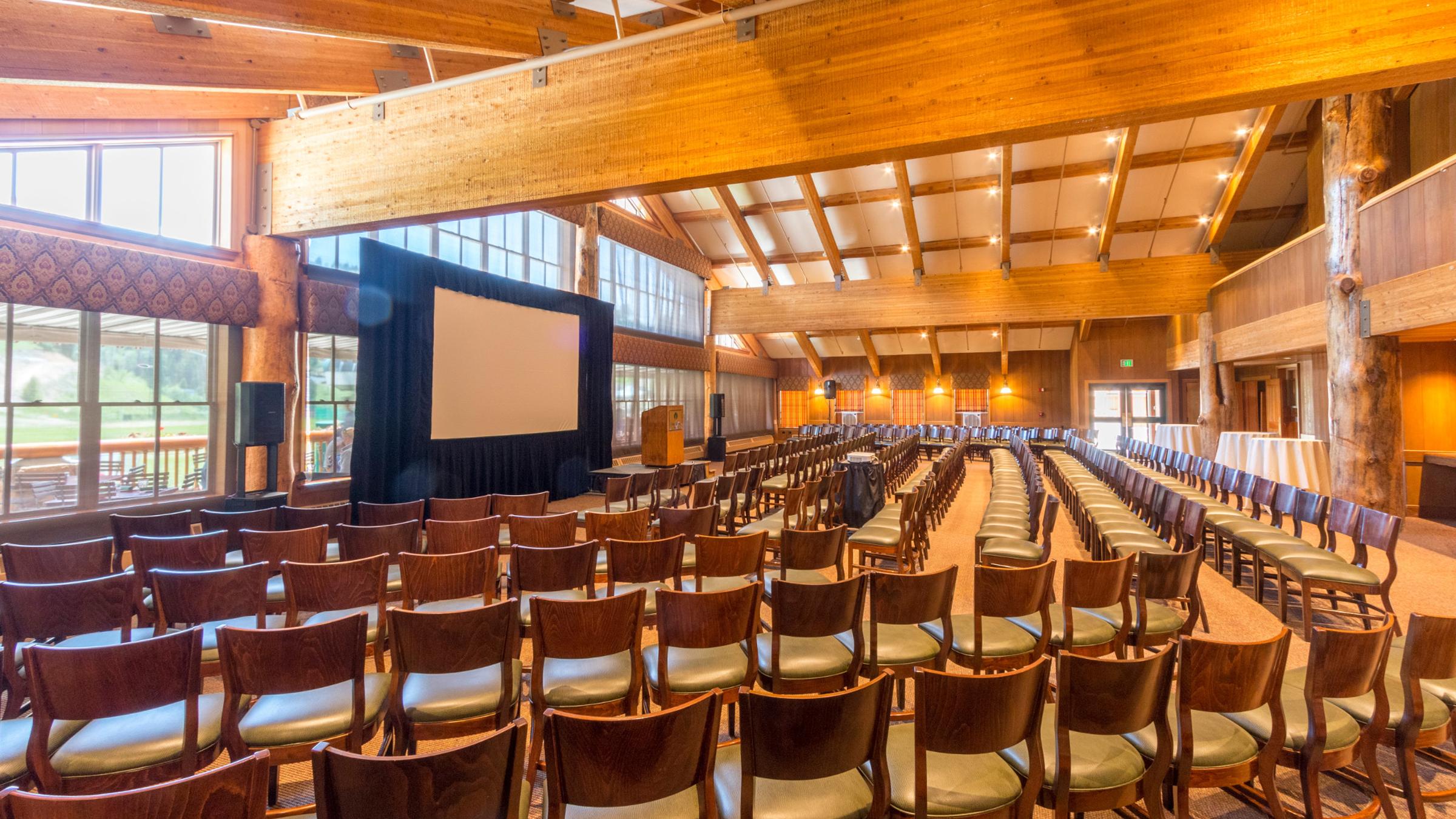 Silver Lake Lodge meeting setup