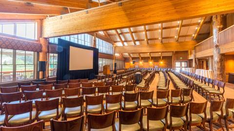 Silver Lake Lodge meeting setup