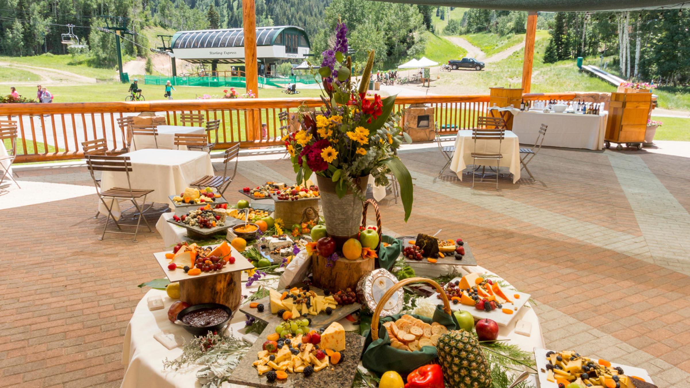 Lower exterior deck at Silver Lake Lodge