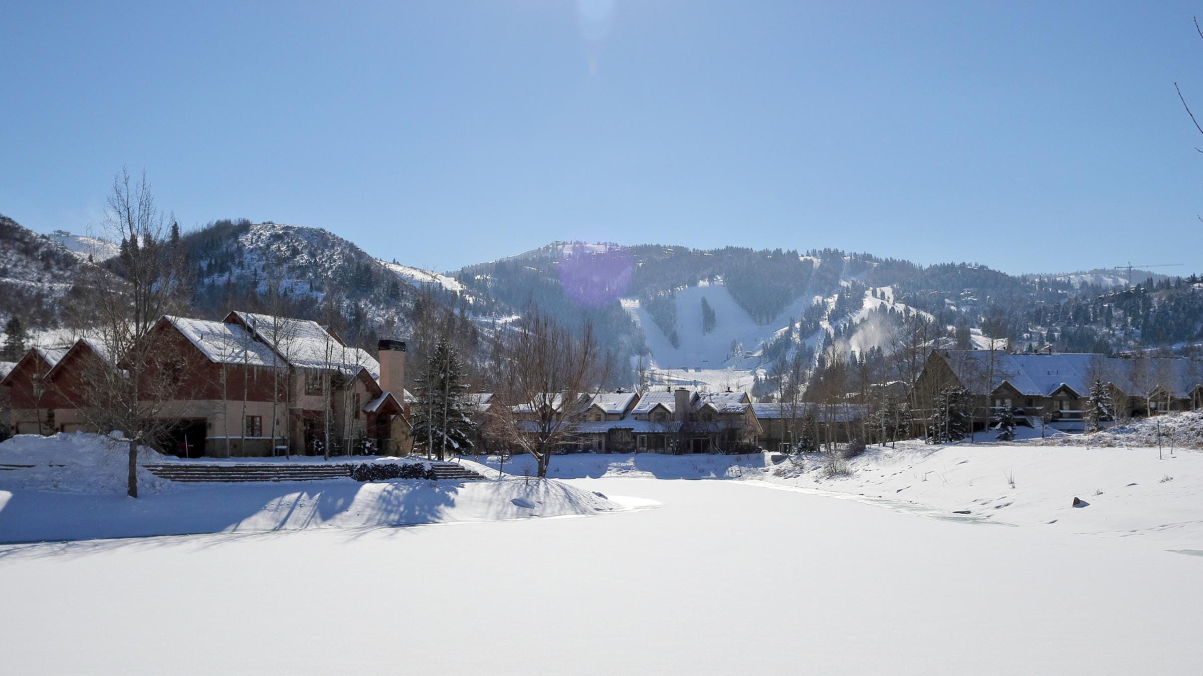 Deer Lake Village winter exterior
