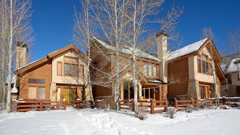 Deer Lake Village winter exterior