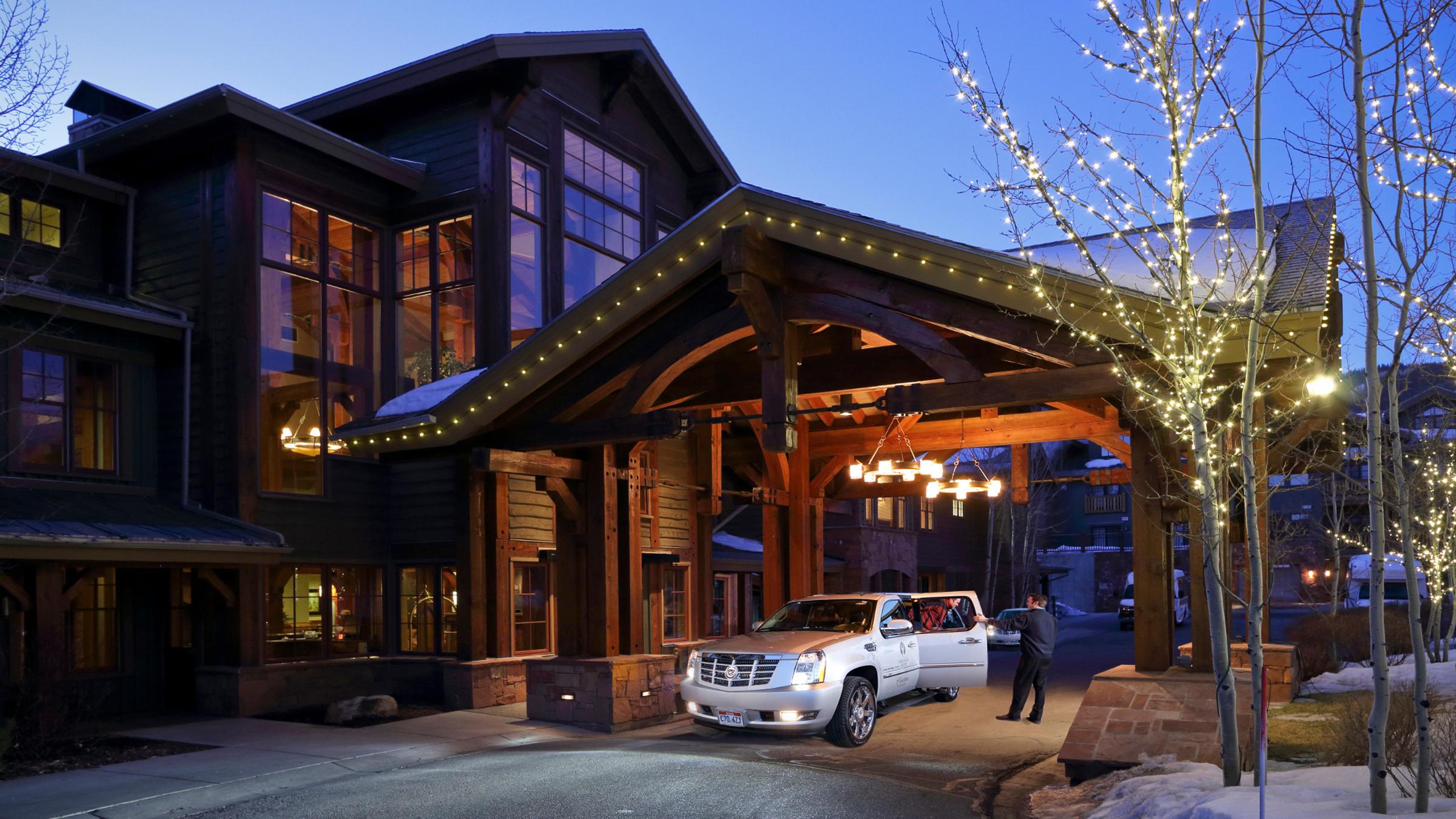Cadillac shuttle service at the Lodges