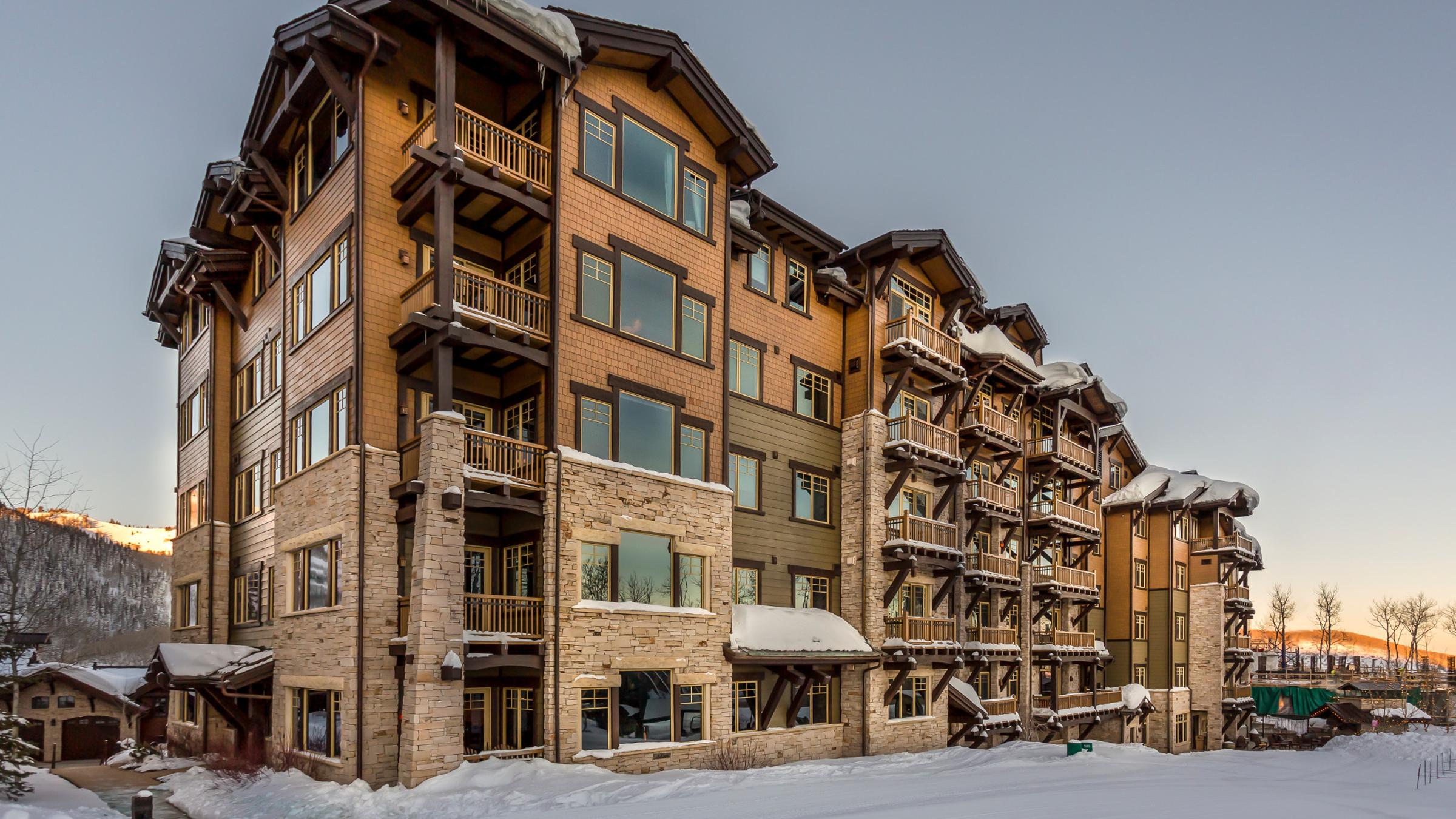 Flagstaff Lodge winter exterior