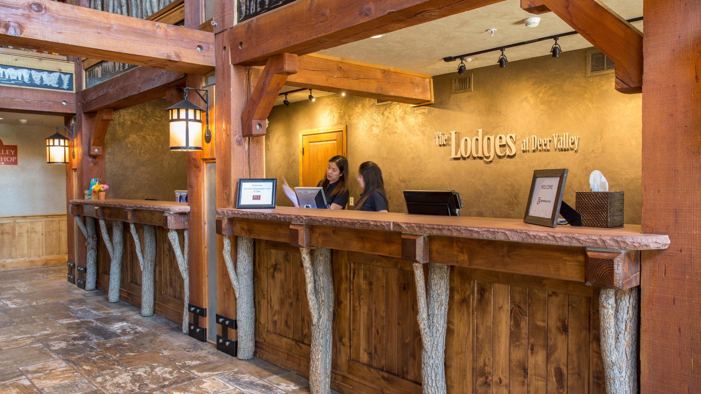 Lodges at Deer Valley front desk